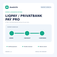 LiqPay / PrivatBank Pay PRO для OpenCart 3